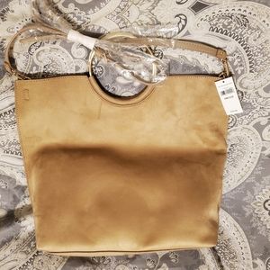 Banana Republic Hobo Purse Gold Handles and Long Straps New with Tags